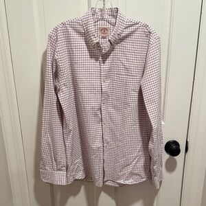 Brooks Brothers Red and White Checkered Dress Shirt